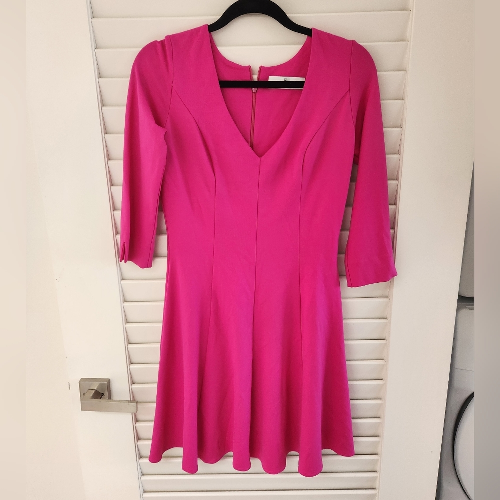 Amanda Uprichard Hot Pink skater dress